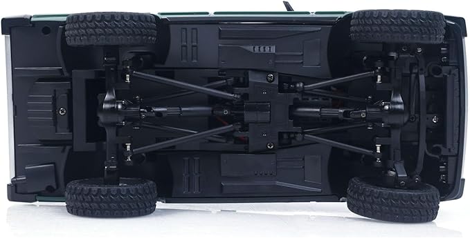 US in Stock 1/18 2.4G RC Rock Crawler Car LDRC Ld18401 4Wd RC Climbing Car Simulation SUV Vehicles Brushed Motor Esc Servo RTR Hobby Grade Model for Birthday Gift(Green)