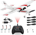 RC AirplaneRC Plane 2.4GHz 2 Channels RTF RC Aircraft with 3-Axis Gyro for Beginner Easy to Speedy Fly Glider Toys with 2 Extra Batteries [ 3 Batteries ]