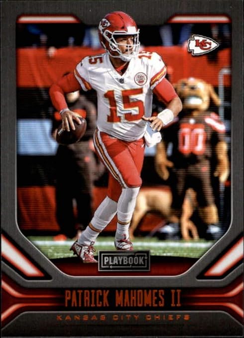 2019 Panini Playbook Orange #38 Patrick Mahomes II Kansas City Chiefs NFL Football Trading Card