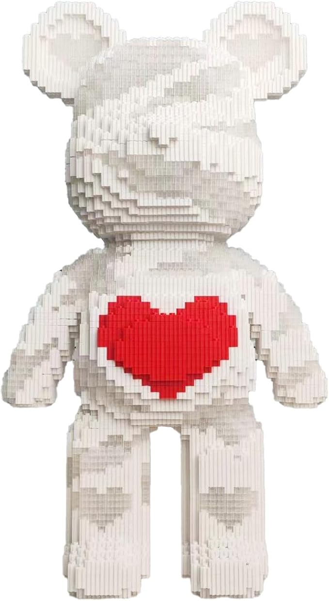 Glowing Care Bear Building Blocks (5300 PCS) 3D Micro Animal DIY Bear Building Blocks for Adults &amp Teenager Creative Toys Ideal Gift for Family &amp Friends