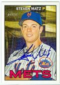 Sports Memorabilia Autograph Warehouse 291286 2016 Steven Matz Autographed No.62 Baseball Card - New York Mets Pitcher
