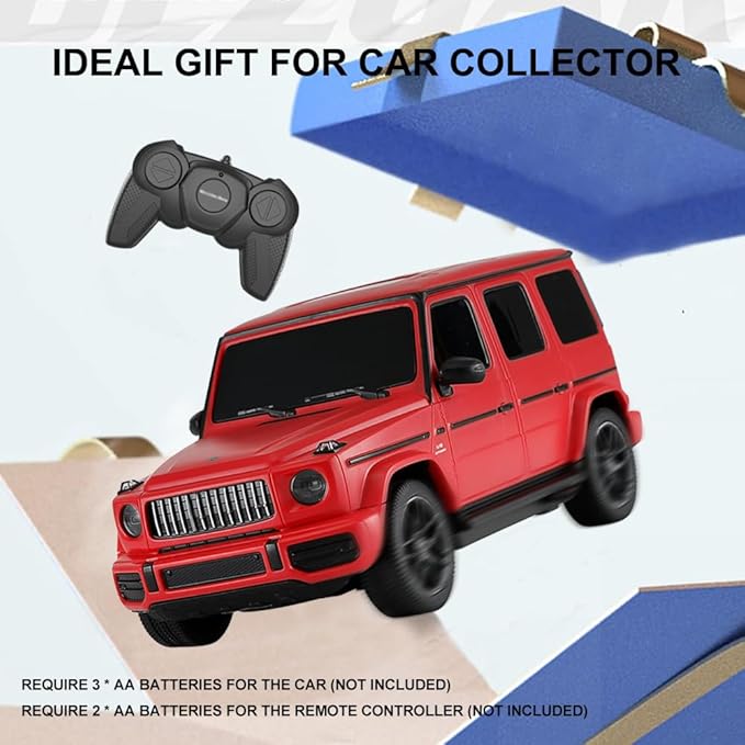 1:24 Scale Remote Control Car for Mercedes G63 2.4GHz Model RC Cars Electric Sport Racing Hobby Vehicle Gift for Adults Kids Boys Girls - Red