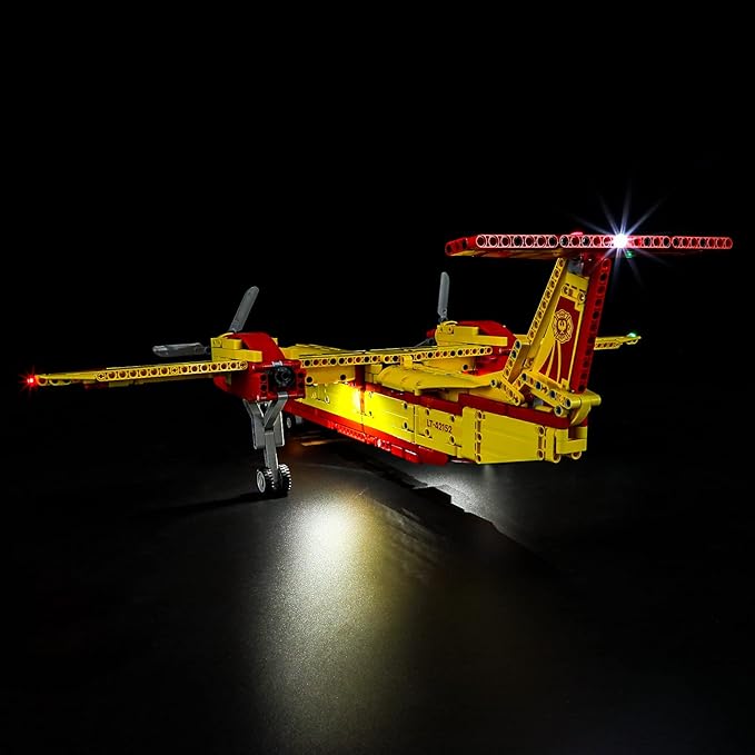 BRIKSMAX Led Lighting Kit for LEGO-42152 Firefighter Aircraft - Compatible with Lego Technic Building Blocks Model- Not Include Lego Set