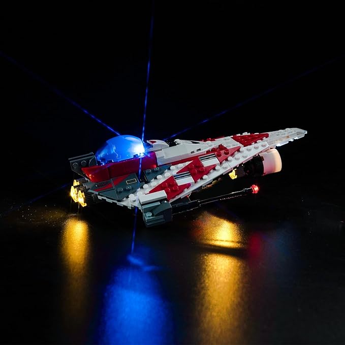 Upgraded Led Light Kit for Lego Star Wars Jedi Bob's Starfighter Building Set Compatible with Lego 75388 (Model Not Included)