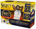 Panini 2020-21 Select Basketball Trading Cards Mega Box (32 Ungraded Cards Per Box Red White Green Cracked Ice Prizms)