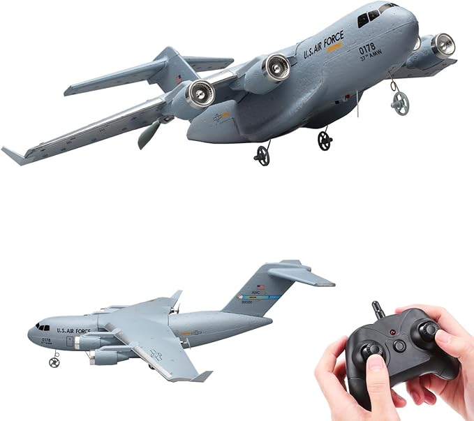 RC PlaneRemote Control Airplane Ready to Fly2 Channels RC Airplane C17Remote Control Plane for Boys Kids Adults Beginner