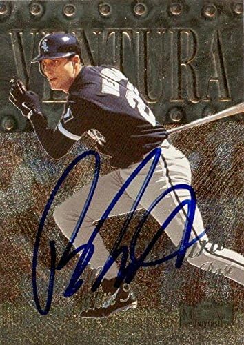 Sports Memorabilia Autograph Warehouse 291518 1999 Skybox Metal Robin Ventura Autographed No.15 Baseball Card - Chicago White Sox SC