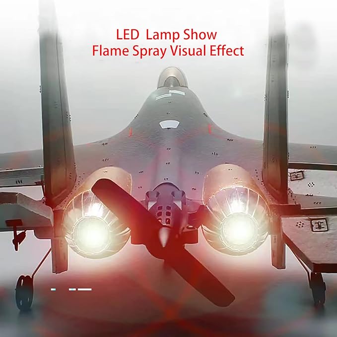 RC Plane Remote Control Airplane RTF 4CH Tail Motor 3D / 6D Stunt Function SU35 Jet Aircraft with Hobby Model 2 Left Hand Throttle