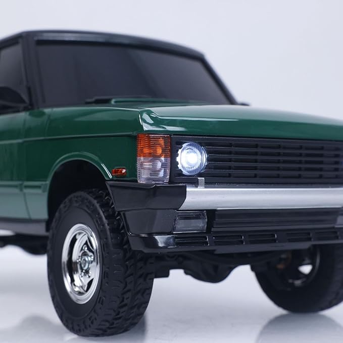 US in Stock 1/18 2.4G RC Rock Crawler Car LDRC Ld18401 4Wd RC Climbing Car Simulation SUV Vehicles Brushed Motor Esc Servo RTR Hobby Grade Model for Birthday Gift(Green)
