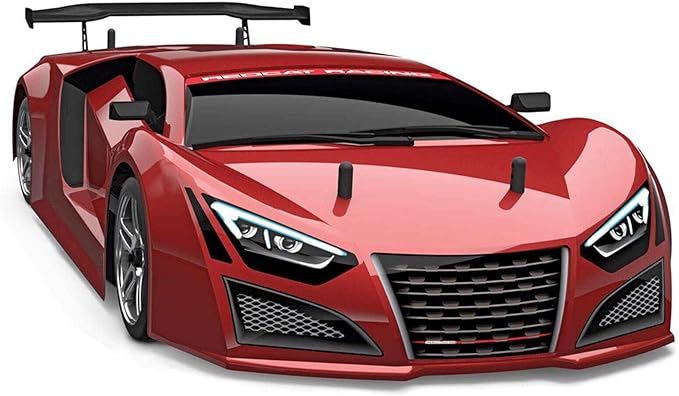 Redcat Racing Lightning EPX RC Drift Car 1/10 Scale 4WD with 2.4GHz Radio 19T Brushed Motor Tunable Suspension Remote Control Car with Battery and Charger - Metallic Red