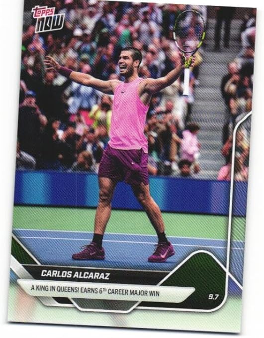 CARLOS ALCARAZ 2025 Topps Now Tennis #TN-CA Card 6th Major U.S. Open