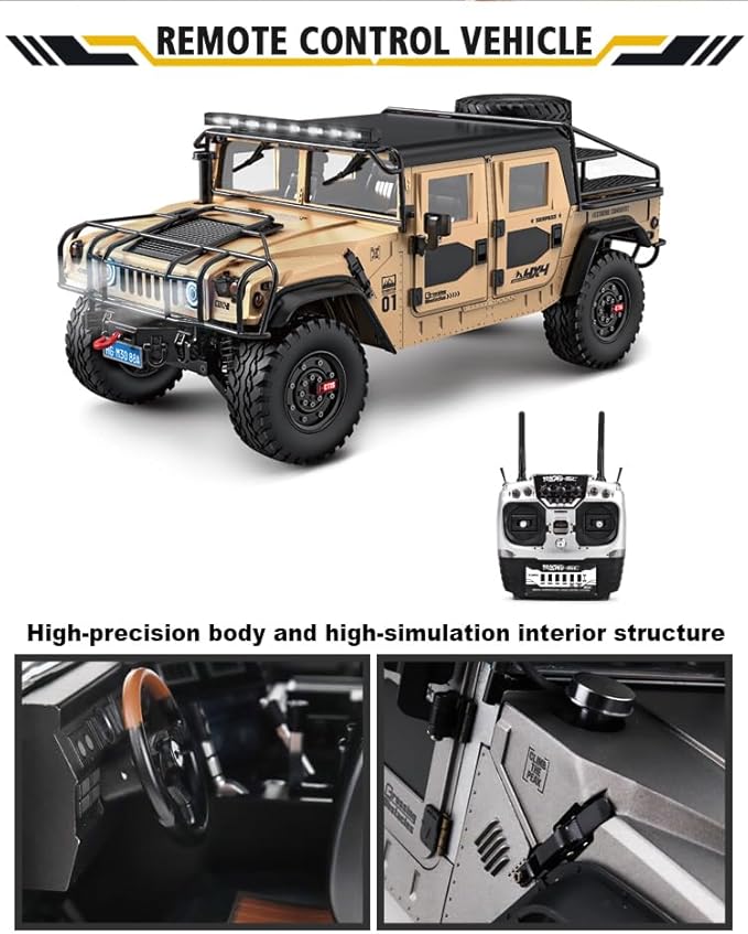 TOUCAN RC HOBBY HG 4x4 RC Off-Road Vehicle P415A Pro Pick-up for 1:10 Crawler Sound Light for Ages 14+