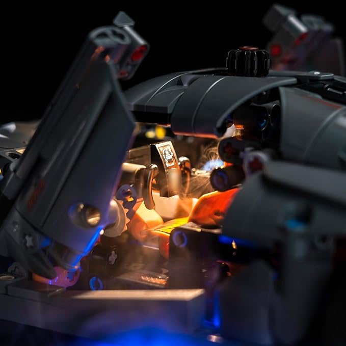Upgraded Led Light Kit for Lego Technic Koenigsegg Jesko Absolut Grey Hypercar Building Set Compatible with Lego 42173 (Model Not Included)