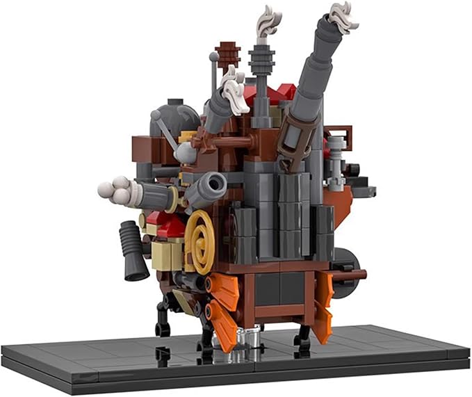 Anime Moving Castle Building Block Set Howls Castle Bulding DIY Model Toys Collectible Birthday Gift for Fans (272 Pcs)