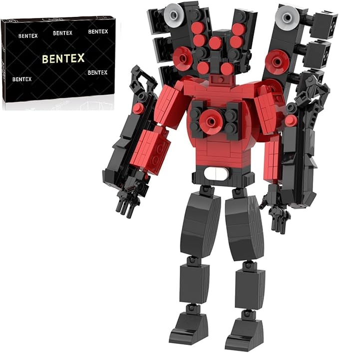 Bentex Toilet Figure Building Set Titan Speaker Man Cameraman Game Model Toys Ideas Collectible Building Bricks Birthday Gift for Adults Fans(407 Pcs)