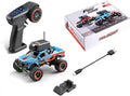 1/64 Scale Mini RC Truck Model 2.4Ghz APP Auto-Pairing Full-Proportional FPV Remote Control Monster Truck with WiFi Camera Lights Speed &amp Steering Adjustable Gift for Adults (RTR/Blue)