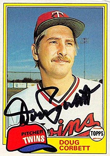 Sports Memorabilia Autograph Warehouse 245166 Doug Corbett Autographed Baseball Card - Minnesota Twins 1981 Topps - No. 162