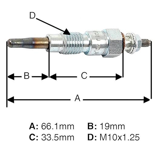 Set of 3 Fits Kubota Glow Plugs B5001 B5100 B6100 B7100 RC-15FD RC-20 RC-8FD KH-8