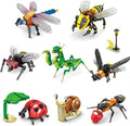 Lynda Insect Building Blocks Set Educational STEM Toys with Dragonfly Mantis Bee Ladybug Etc8 Years OldPerfect for Display Play As a Unique Gift for Insect Enthusiasts.