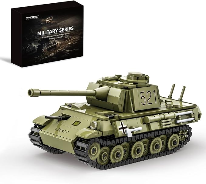 Panther Tank Building Set Compatible with Lego Military Tank WW2 Army Toys Historical Collection Model for Military Fans Gifts for Teens Kids Boys 8-14 (638PCS)