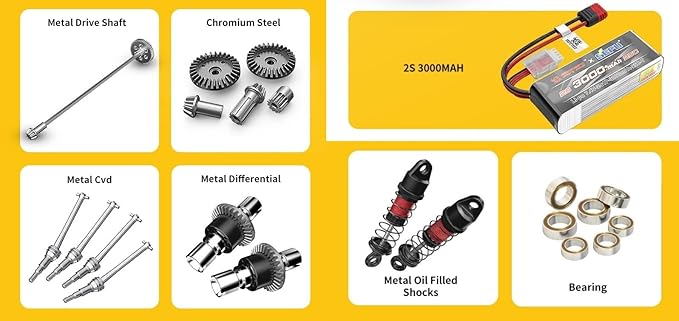 Mjx Hyper go 14207 Rc Truck 4x4 Rc Brushless Rc Truck Electric Powered RC Car Brushless Motor and Esc Rc Cars for Adults1/14 4wd High Speed Rc Cars Drift for Adults