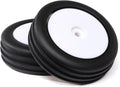 Losi Wide Body Rib Fr Mntd Tires White 2 Mini B LOS41049
