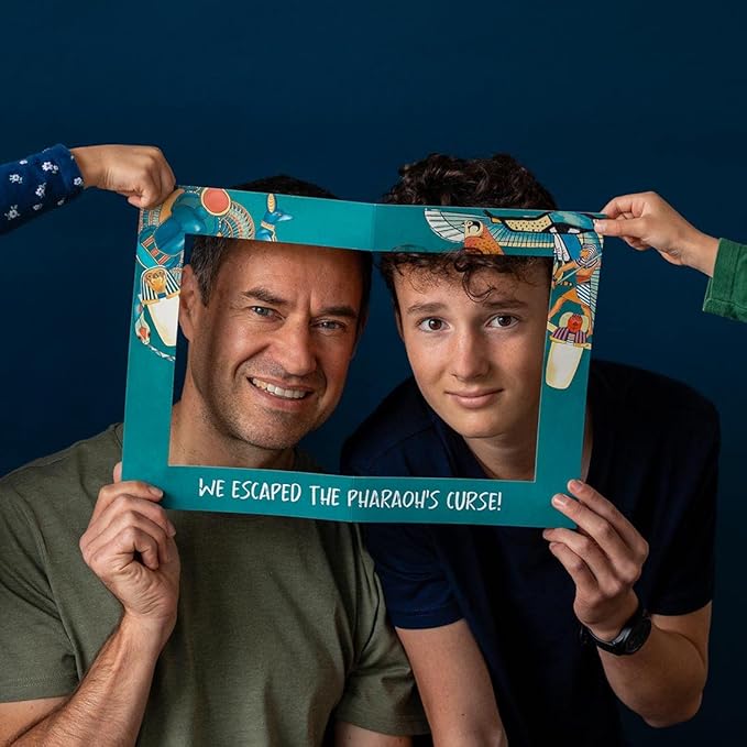 Talking Tables Egyptian Theme Escape Room Game Kids | Solve Unique Puzzles and Codes to Escape The Pharaoh's Curse | Interactive Family Games Night Age 9+ 2+ Players Birthday Party