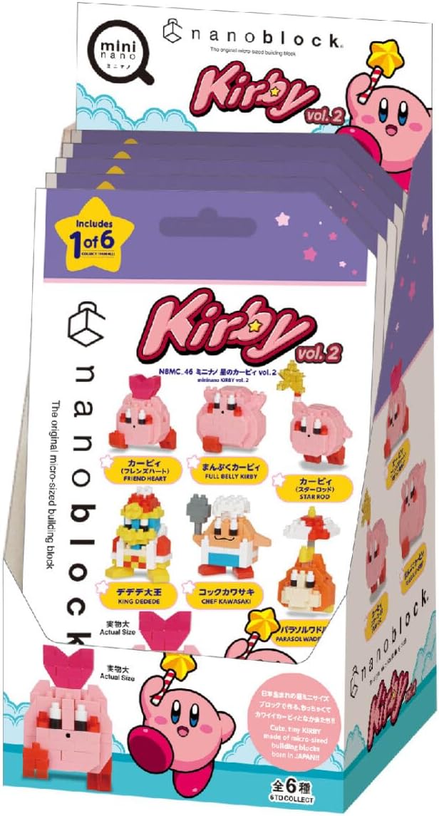 nanoblock - Kirby - Kirby Assortment 2 (Blind Box Complete Set) mininano Series Building Kit