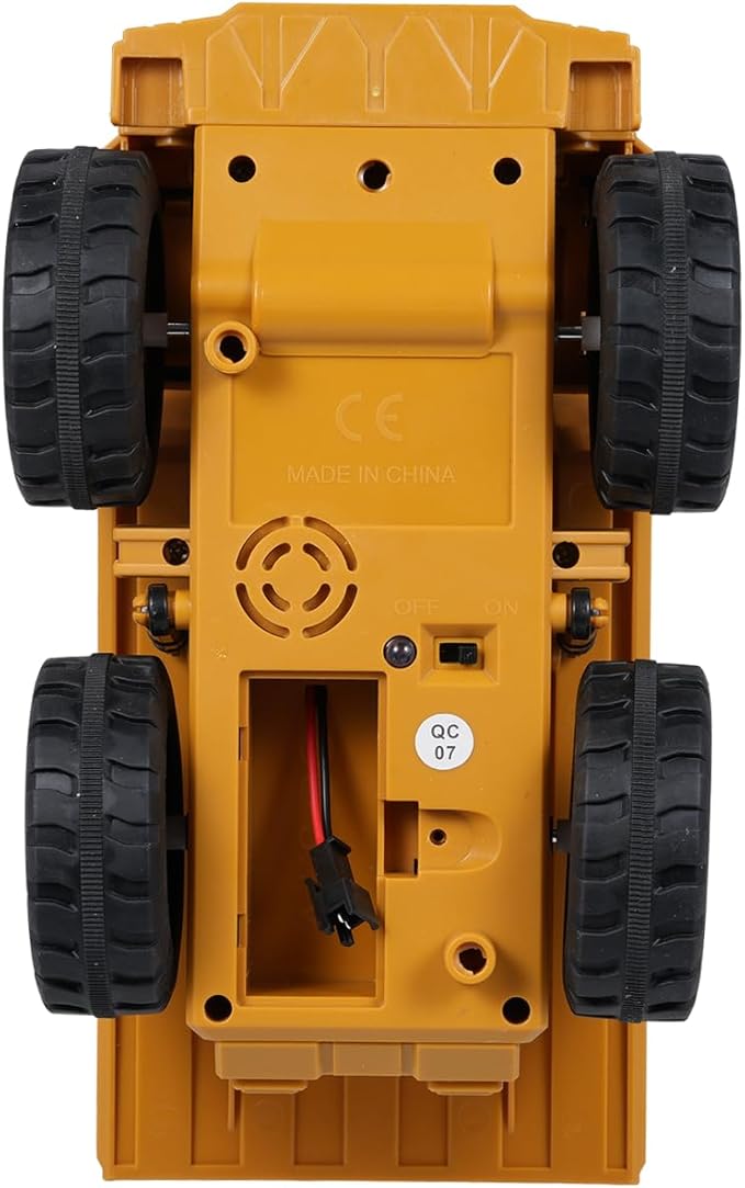 Remote Control Dump Truck 2.4Ghz 6 Channel RC Construction Vehicle Toy with Lights Music Electric Transport Garbage Truck Toys for Teen Birthday Gift