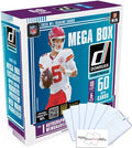 2025 Donruss Football Mega Box with 60 Total Trading Cards + 6 Toploaders + Magnetic Holder and StreetCards Magnet! Look for Downtown!