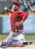 2018 Topps Update and Highlights #US1 Shohei Ohtani RC Rookie Los Angeles Angels Official MLB Baseball Trading Card in Raw (NM or Better) Condition