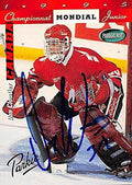 Sports Memorabilia Autograph Warehouse 245531 Dan Cloutier Autographed Hockey Card - Team Canada FT 1995 Parkhurst - No. SE210