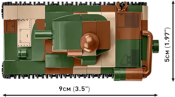 COBI Historical Collection World War II Renault R-35 Light Tank Building Set 93 Pieces