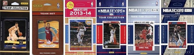 C&ampI Collectables NBA Los Angeles Clippers Men's 6 Different Licensed Trading Card Team Sets White