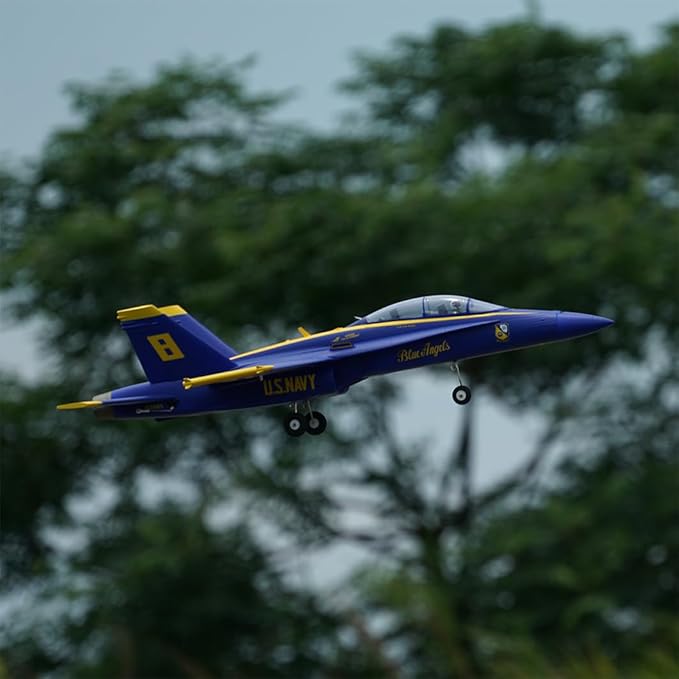 F-18 Hornet Twin 40mm EDF RC Airplane PNP (Transmitter Receiver or Battery not Included) (Blue)