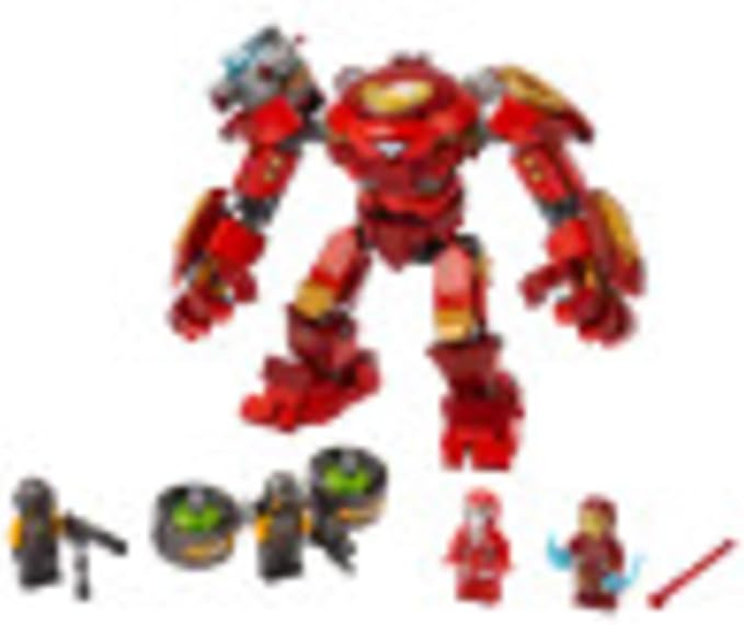 LEGO Marvel Avengers Iron Man Hulkbuster Versus A.I.M. Agent 76164 Cool Interactive Brick-Build Avengers Playset with Minifigures (456 Pieces)