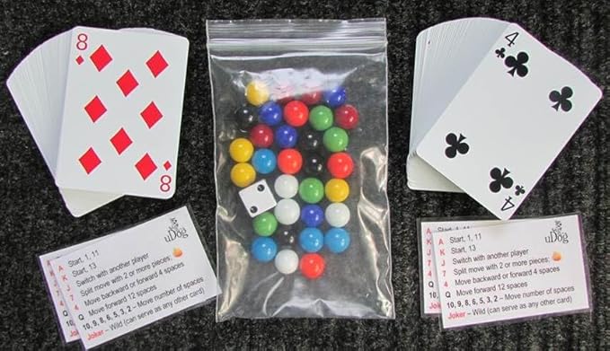 uDog Board Game | Old-Fashioned Fun for 2–12 Players | Made in The USA | Durable Wooden Pieces to Last a Lifetime | Family Game Night (10-Player)