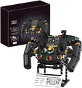 Racing Simulator Steering Wheel Building Set Mechanical Gaming Sim Racing Cars Driving Wheel Bricks with Moving Parts Gift for Adults to Build - 833 Pieces