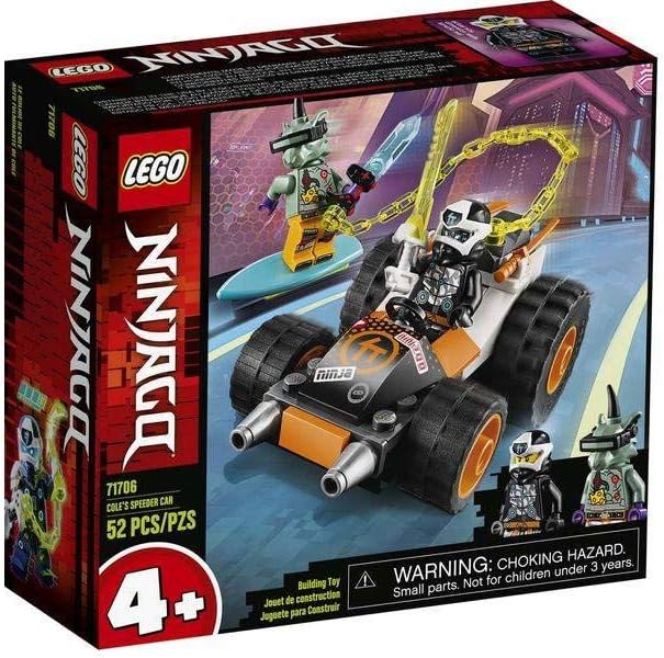 LEGO NINJAGO Cole’s Speeder Car 71706 Ninja Car Building Kit (52 Pieces)