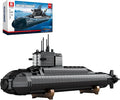 Reobrix Military Nuclear Submarine Building Sets for Adults Nuclear Submarine Toy Model Kit with Lights 800 Technical Collectible Home Office Decor Army Building Toys for Adult 14+(1498 PCS)