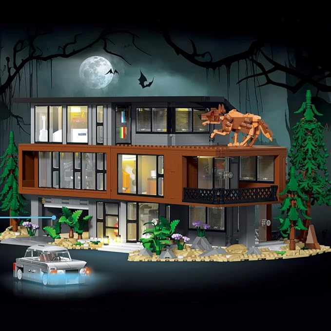 Hunter Vampirers Building Set – Inspired by American Films Full Lighting Effects Detachable Design Creative Gift for Adults Halloween Christmas
