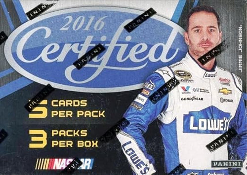 2016 Panini Certified Racing Nascar EXCLUSIVE Factory Sealed Retail Box with AUTOGRAPH or MEMORABILIA Card! Look for Cards &amp Autographs from Dale Earnhardt Danica PatrickJimmie Johnson&amp Many