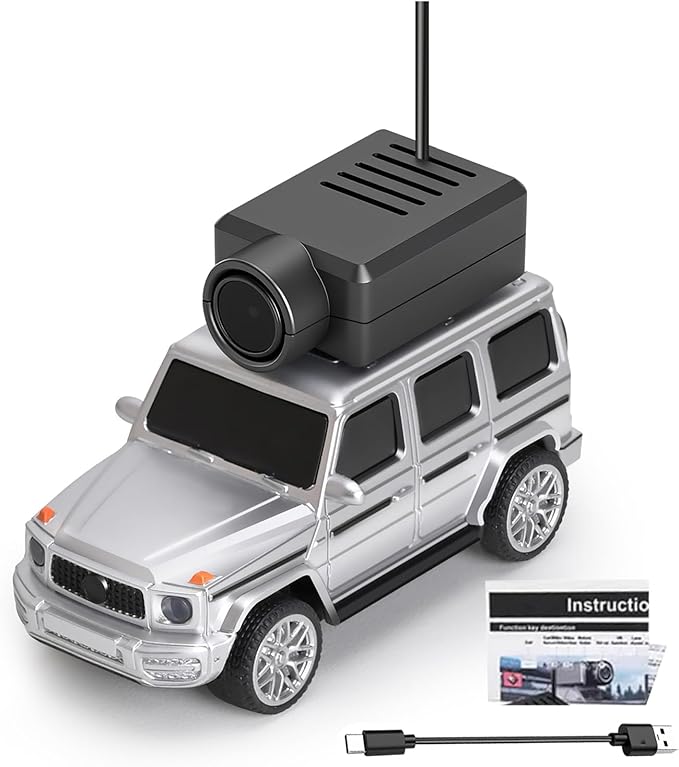 WLtoys Mini RC Car 1:64 Scale FPV RC Drift Car with 720P HD Camera WiFi App Control with Gyro First Person Perspective Mini Racing Toys for Teens and Adults(Sliver)