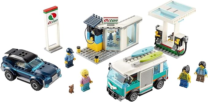 LEGO City Service Station 60257 Pretend Play Toy Building Sets for Kids New 2020 (354 Pieces)