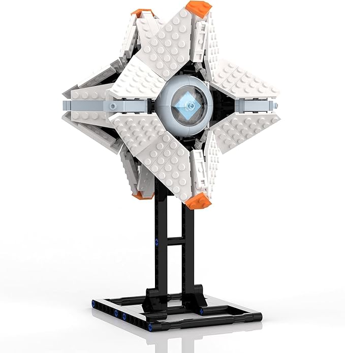 Nubee Ghost Shell Building Blocks for Kids Ages 9+ Generalist Shell Building Toy Sets Featuring a Display Stand Lightfall Model Toy for Adults Game Fans (378 Pieces)