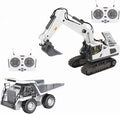Mudsterz - Mudsterz Trucks Mudsterz Excavator 2.4GHz RC Construction Vehicle with Cool Lights and Real Sounds Realistic Engineering Design Metal Parts Little Builders Big Action (A2+B2)