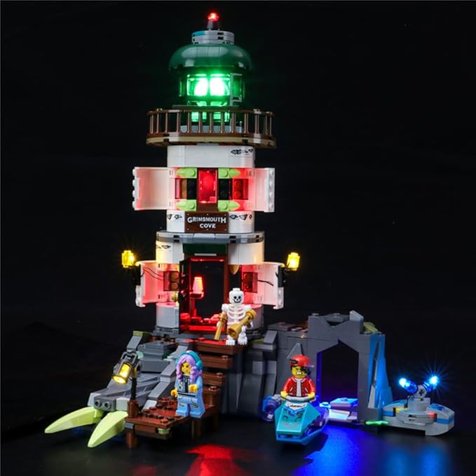 LED Light Kit Compatible with Lego The Lighthouse of Darkness - Lighting Set for Hidden Side 70431 Building Model (Model Set Not Included)