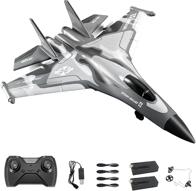 Rc Plane F-22 Stealth Raptor Remote Control Airplane 3 Channel Stunt Fighter with 3 Modes Xpilot Stabilization System Easy Fly for Beginners Aircraft Toy Gift for Adults
