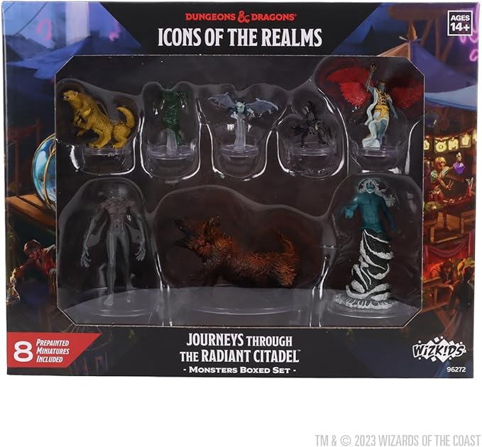 WizKids D&ampD Icons of The Realms: Journeys Through The Radiant Citadel - Monsters Boxed Set Dungeons and Dragons Miniatures