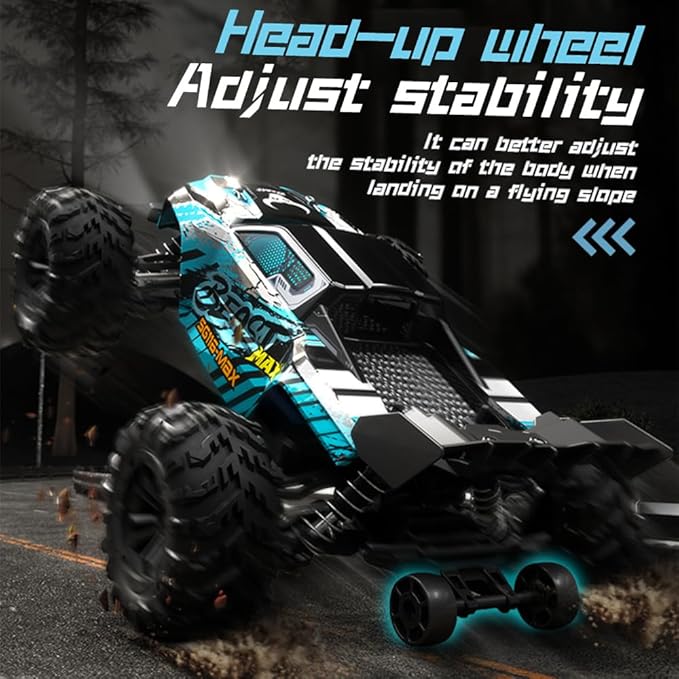 X-Verse SG116 MAX 1/16 Brushless RC Cars for Adults Fast 50 mph RC Trucks 4X4 Offroad Waterproof 4WD High Speed Drift RC Car All Terrain RC Truggy (3 Battery)